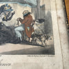 Lithographie humoristique en costume d'époque encadrée de Raban série Les Talens - Les Soupirantes à l'Union par Hello Broc brocante en ligne