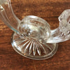 Bougeoir double en verre moulé en forme de cor de chasse par Hello Broc brocante en ligne