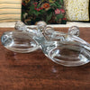 Paire de bougeoirs doubles en cristal Art Vannes France par Hello Broc brocante en ligne