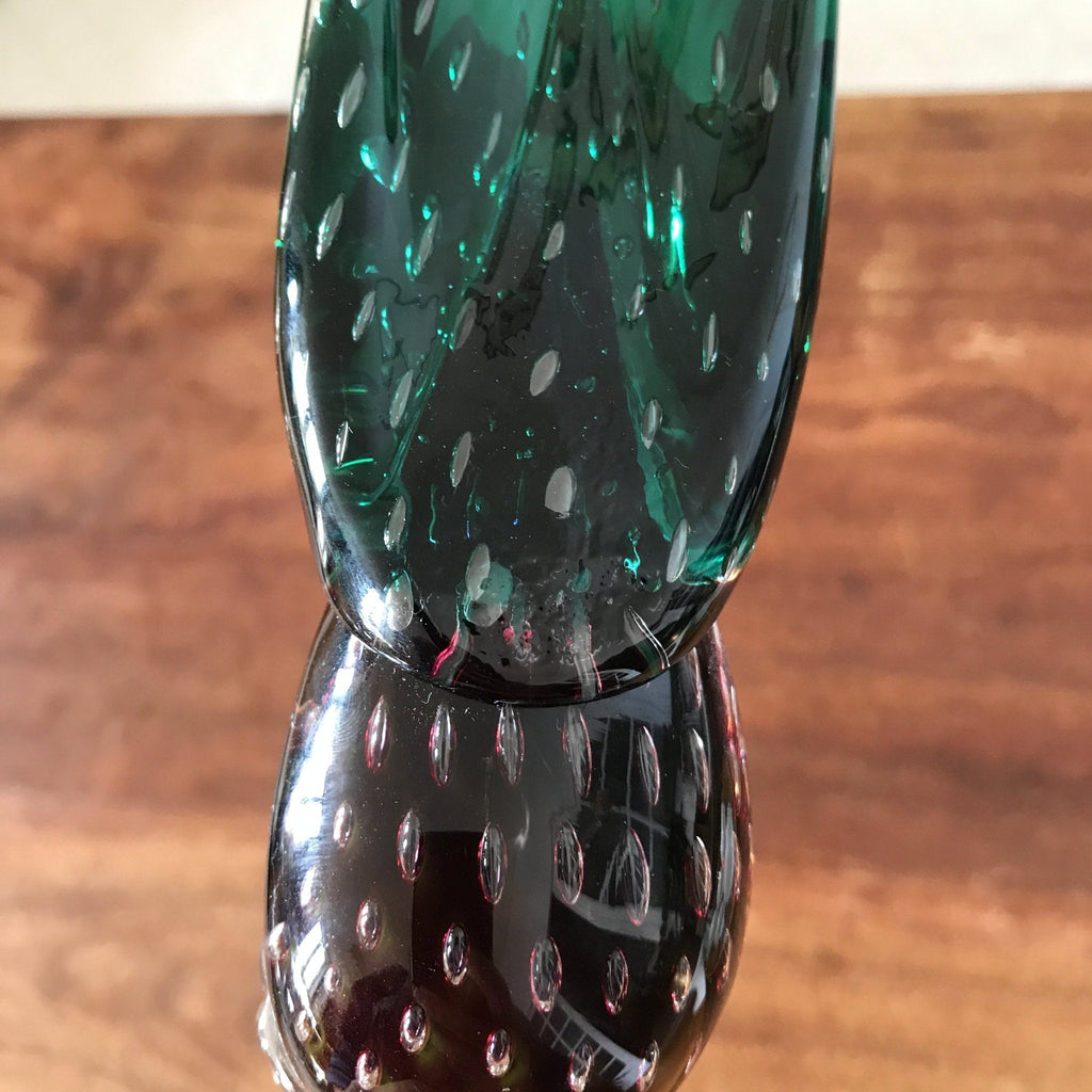 Oiseau coq ou faisan en verre soufflé de Murano par Hello Broc brocante en ligne