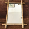 Miroir rectangulaire encadrement en bois imitation bambou 56 x 42 cm par Hello Broc brocante en ligne