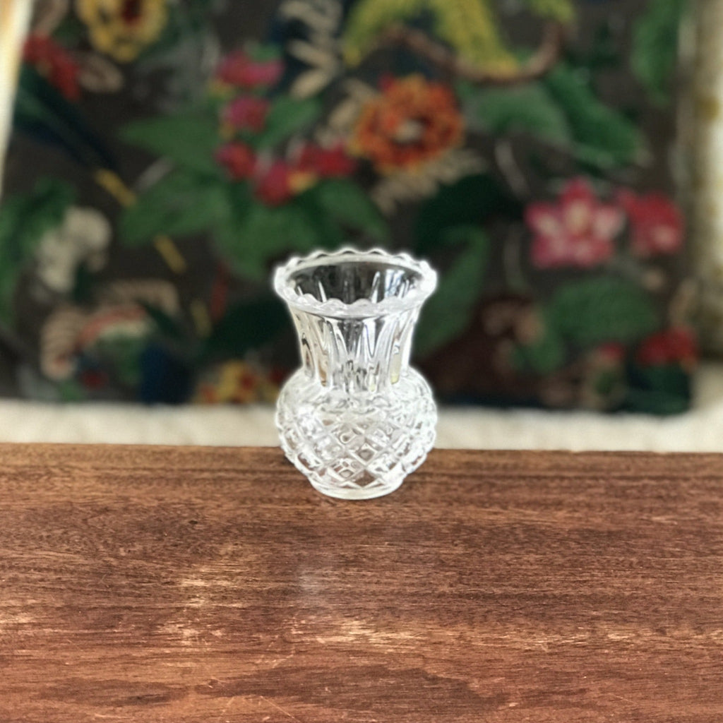 Mini vase en cristal de Flandre 1950 - 1970 par Hello Broc brocante en ligne