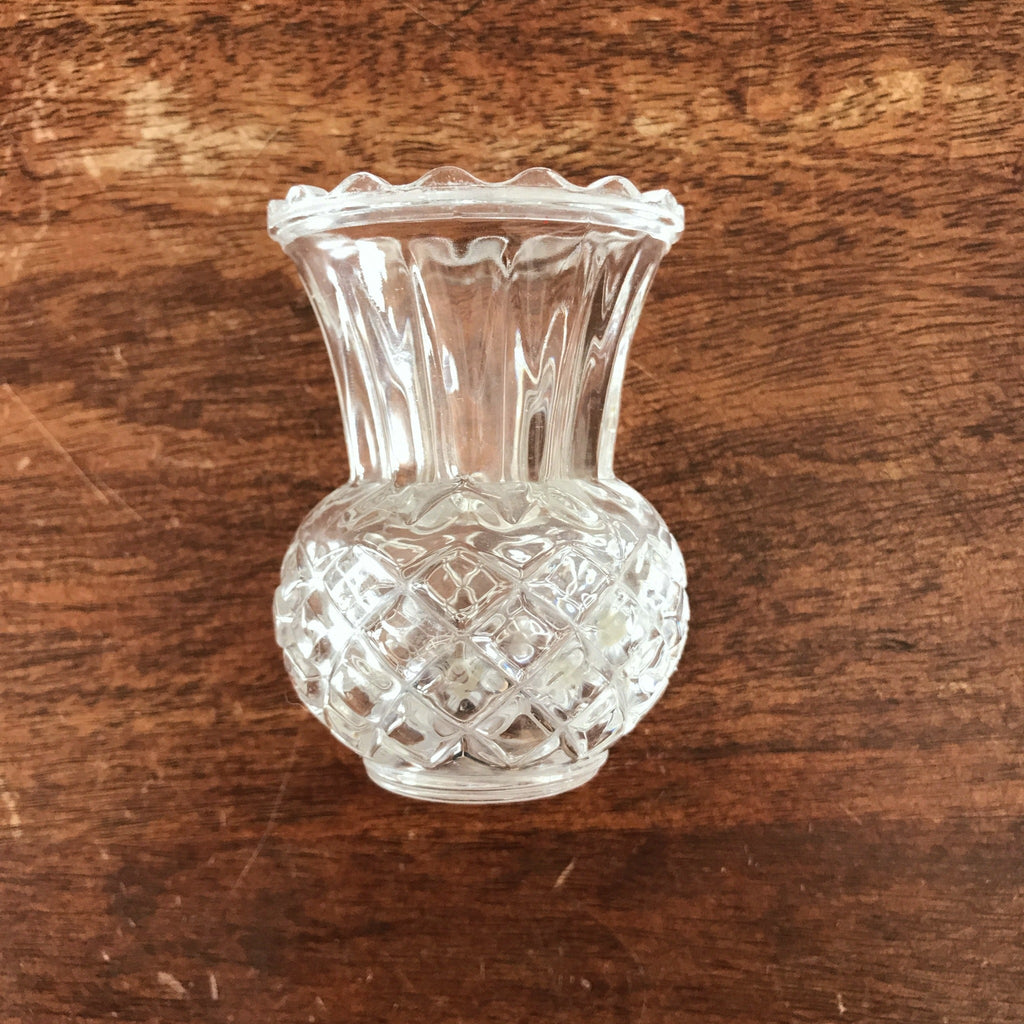 Mini vase en cristal de Flandre 1950 - 1970 par Hello Broc brocante en ligne