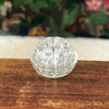 Pique-fleur rond en verre moulé transparent 19 trous par Hello Broc brocante en ligne