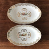 Lot de 2 raviers décor calèche et dorée Véritable porcelaine du Berry par Hello Broc brocante en ligne