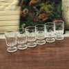 Lot de 6 verres à vin cuit ou blanc années 70 décor gravé grappes contenance de 10 cl par Hello Broc brocante en ligne