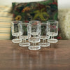 Lot de 6 verres à vin cuit ou blanc années 70 décor gravé grappes contenance de 10 cl par Hello Broc brocante en ligne