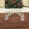 Lot de 8 verres à vin cuit ou blanc années 70 décor gravé grappes contenance 10 cl par Hello Broc brocante en ligne