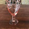 Lot de 6 verres à vin cuit en cristal taillé rose contenance de 6 cl par Hello Broc brocante en ligne