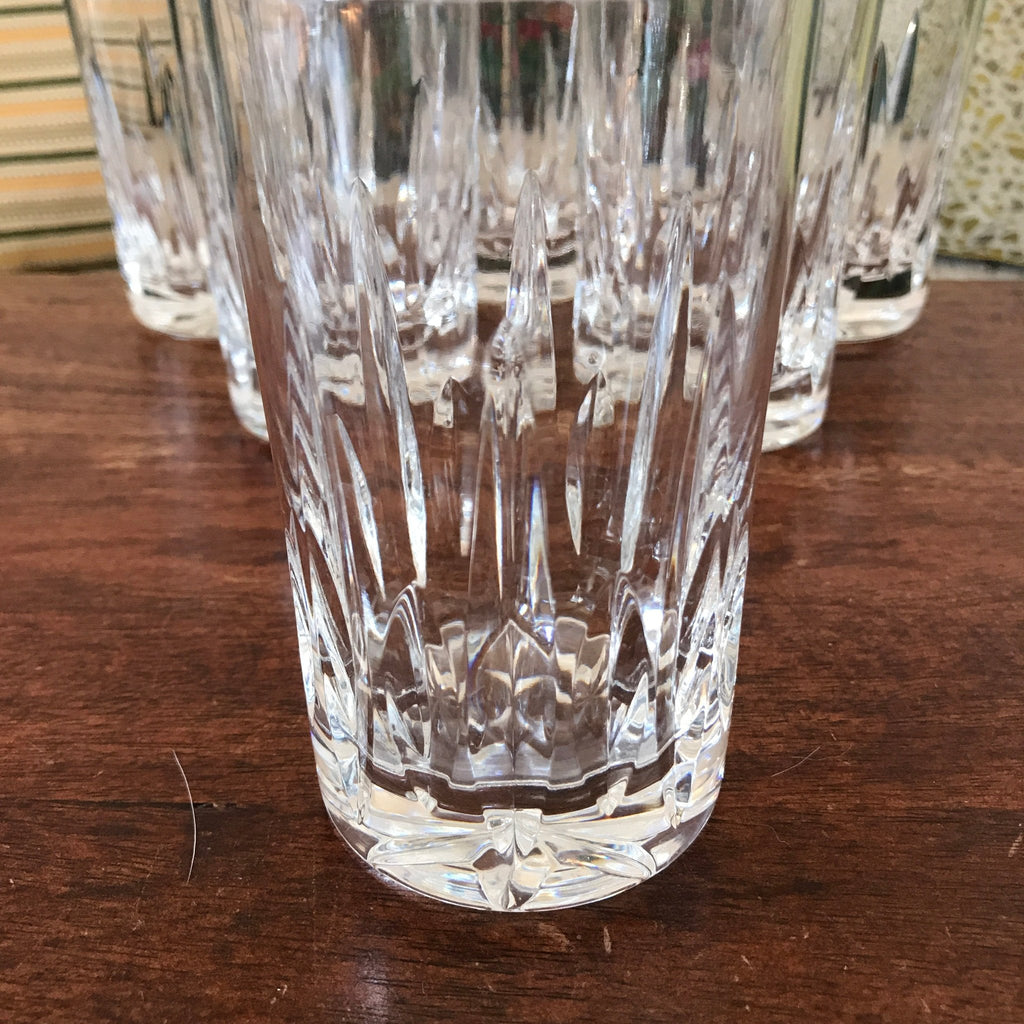 Lot de 6 verres gobelets hauts en cristal taillé Atlantis par Hello Broc brocante en ligne