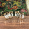 Lot de 4 petits verres à liqueur en verre décor grappes de raisin par Hello Broc brocante en ligne