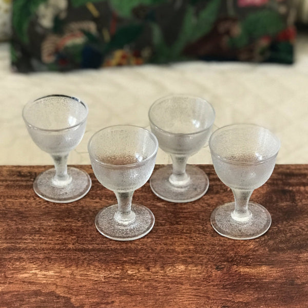 Lot de 4 verres évasés à digestif ou à liqueur sur pied - Hello Broc