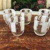 Lot de 8 verres à liqueur granités années 50 de forme octogonale par Hello Broc brocante en ligne