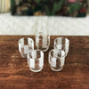 Lot de 5 verres à liqueur granités années 50 de forme octogonale par Hello Broc brocante en ligne