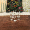 Lot de 6 verres à digestif sur pied en verre soufflé par Hello Broc brocante en ligne