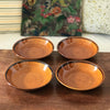 Lot de 4 assiettes à soupe marron vernissé Saint Clément par Hello Broc brocante en ligne