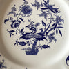 Lot de 6 assiettes plates en faïence de Sarreguemines décor Lancaster bleu