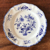 Lot de 6 assiettes plates en faïence de Sarreguemines décor Lancaster bleu