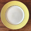 Lot 6 assiettes plates Moulin des Loups Orchies décor jaune par Hello Broc brocante en ligne