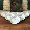 Lot de 6 assiettes plates ULIM Limoges France décor pavots par Hello Broc brocante en ligne