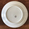 Plat de service rond en faïence blanche et jaune Orchies Moulin des Loups France diamètre de 27 cm par Hello Broc brocante en ligne