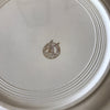 Plat de service rond en faïence blanche et jaune Orchies Moulin des Loups France diamètre de 27 cm par Hello Broc brocante en ligne