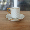 Ensemble tasse à café et sous-tasse coordonnée en porcelaine de Limoges maison Haviland modèle Torse par Hello Broc brocante en ligne