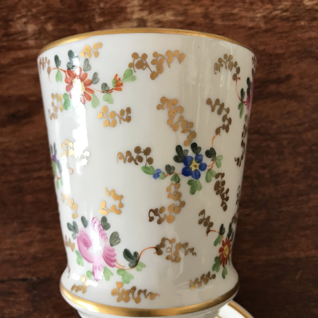 Presse citron avec son gobelet en porcelaine déco fleuri multicolore par Hello Broc brocante en ligne