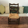 Chaise vintage pour enfant en paille et bois par Hello Broc brocante en ligne