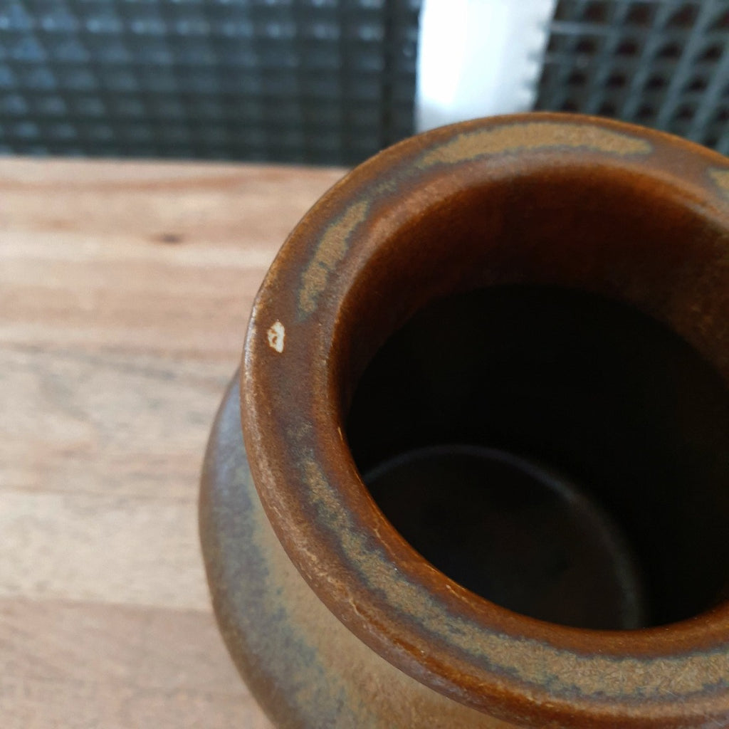 Pot à moutarde en grès vernissé par Hello Broc brocante en ligne