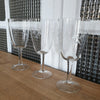 Lot de 3 ou 4 verres à vin sur pied en cristal gravé par Hello Broc brocante en ligne