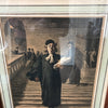 Estampe d'Alfred Prunaire d'après un dessin de H. Daumier L'escalier du palais de justice - Hello Broc