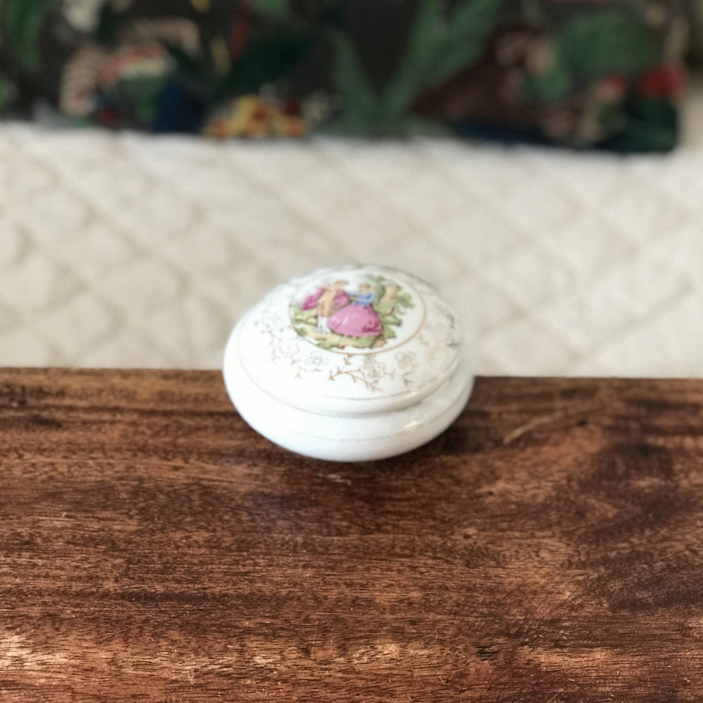 Petite boîte à bijoux ronde en porcelaine - Hello Broc