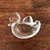 Cendrier zoomorphe canard en verre transparent - Hello Broc