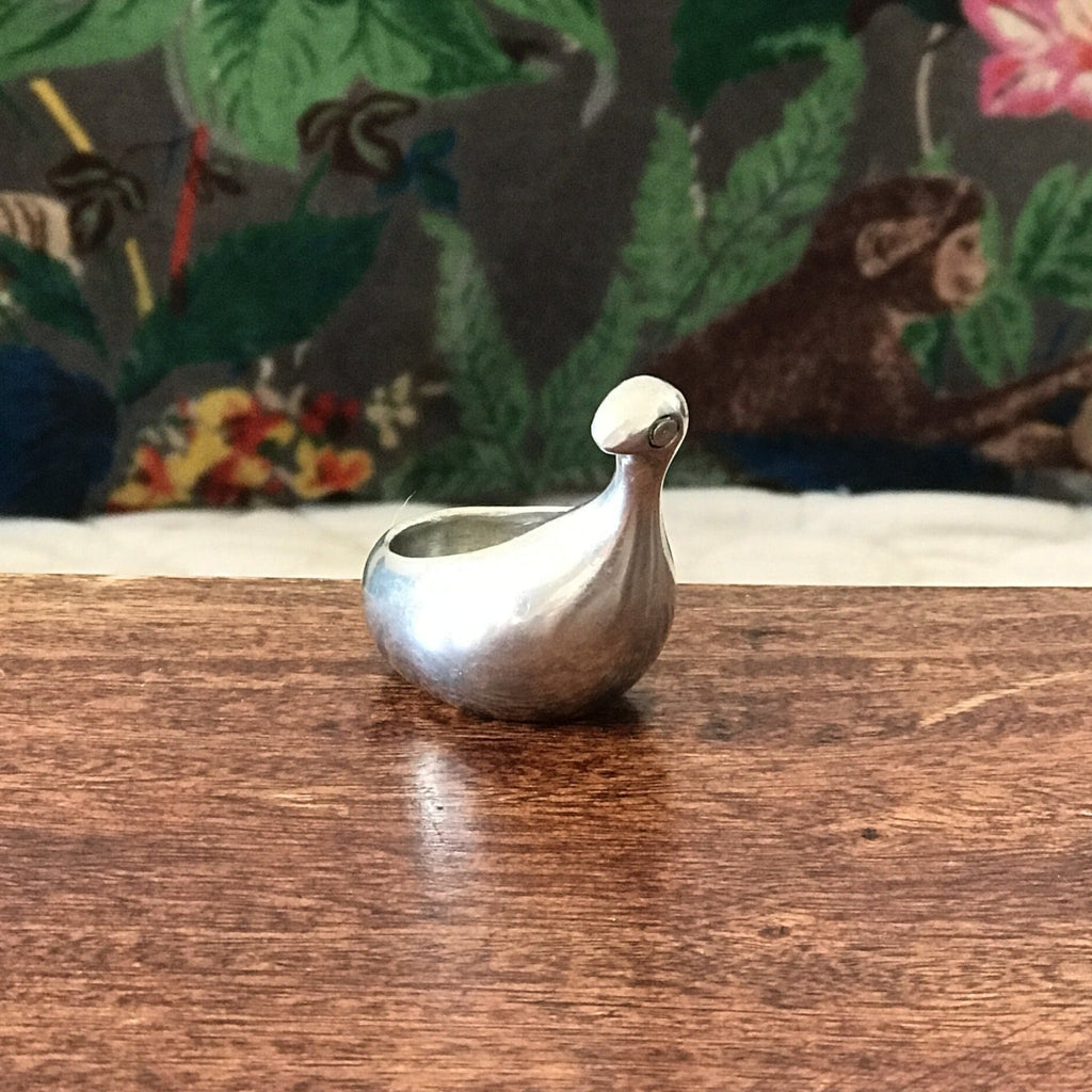 Figurine miniature animalière étain ou similaire - poule d'eau par Hello Broc brocante en ligne