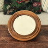 Miroir rond encadrement en bois taille moyenne diamètre de 23 cm et 15 cm pour le miroir par Hello Broc brocante en ligne