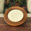 Miroir rond encadrement en bois taille moyenne diamètre de 23 cm et 15 cm pour le miroir par Hello Broc brocante en ligne