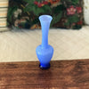 Petit vase soliflore en opaline bleue - Hello Broc