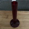 Soliflore droit en verre moulé rouge bordeaux - Hello Broc