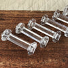 Lot de 6 porte-couteau en verre moulé transparent - 2 lots en stock - Hello Broc