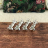 Lot de 4 porte-couteaux en cristal moulé forme triangulaire par Hello Broc brocante en ligne