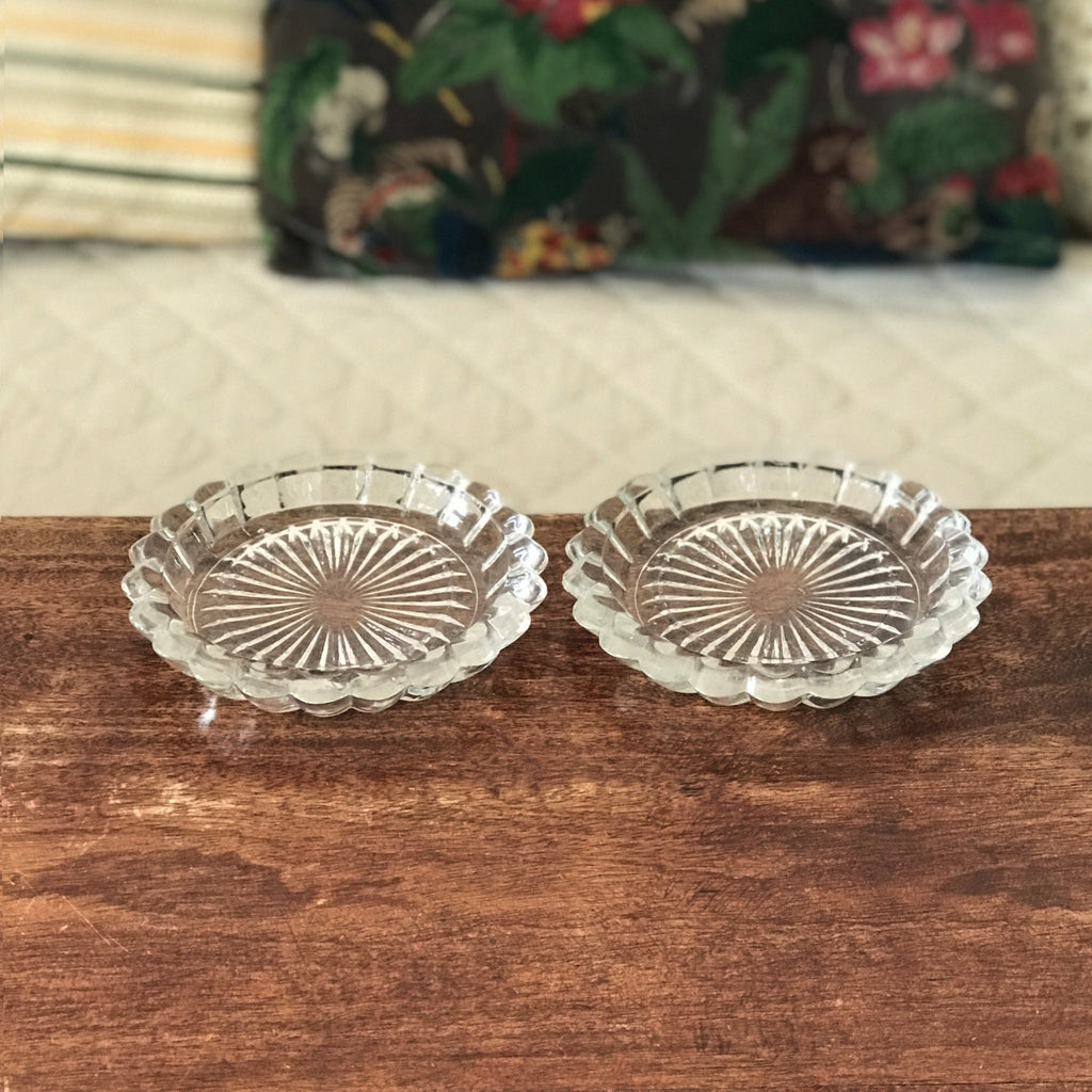 Lot de 2 dessous de bouteille en verre moulé - Hello Broc