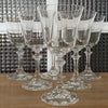 Ensemble de 6 grands verres à eau ou à vin en cristal moulé Royal Bavarian Crystal 18 cm haut - Hello Broc