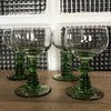 Lot de 4 verres à vin d'Alsace ou Allemagne en cristal bicolore - Hello Broc