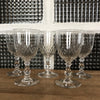 Lot de 5 verres à vin cuit ou à porto en cristal de Baccarat modèle Richelieu jambe balustre - Hello Broc