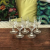 Lot de 5 verres à vin cuit ou à porto en cristal de Baccarat modèle Richelieu jambe balustre - Hello Broc