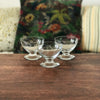 Lot de 3 coupes à champagne sur pied en cristal gravé années 60 /70 - Hello Broc