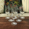 Lot de 6 flûtes à champagne en cristal gravé motif fleurs - Hello Broc