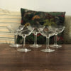 Ensemble de 5 coupes à champagne en cristal gravé épis de blé par Hello Broc brocante en ligne