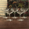 Ensemble de 5 coupes à champagne en cristal gravé épis de blé par Hello Broc brocante en ligne